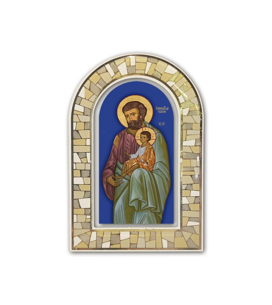 Vetrata tridimensionale d'appoggio di San Giuseppe Vetrata tridimensionale d'appoggio di San Giuseppe