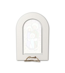 Vetrata tridimensionale d'appoggio Sacra Famiglia