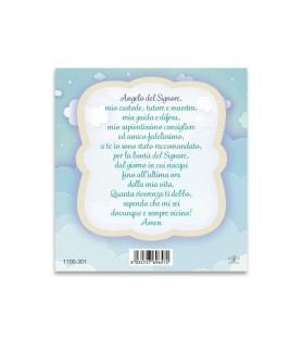 Statuetta magnetica per bambini dell'Angelo con lanterna in resina porcellanata