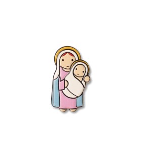 Magnete in resina con Maria e Gesù Bambino. Fino ad esaurimento scorte.