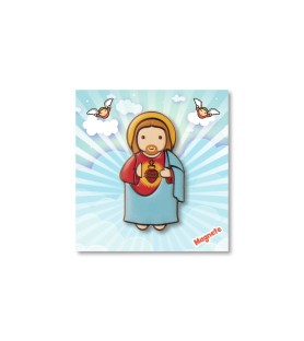 Magnete in resina con il Sacro Cuore di Gesù. Fino ad esaurimento scorte.