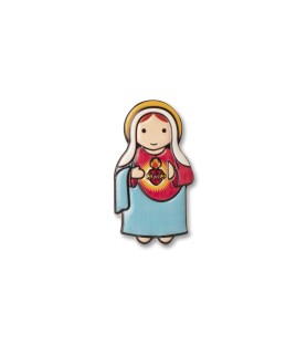 Magnete in resina con il Cuore Immacolato di Maria. Fino ad esaurimento scorte.