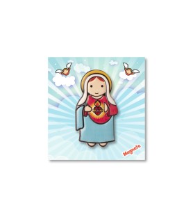 Magnete in resina con il Cuore Immacolato di Maria. Fino ad esaurimento scorte.