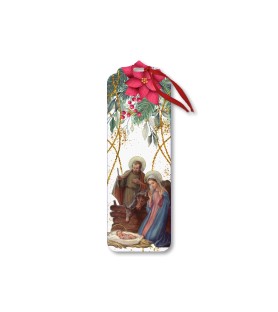 Segnalibro o chiudipacco con la Natività