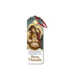 Segnalibro o chiudipacco con immagine della Natività