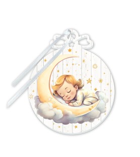 Decorazione per cameretta in pioppo bianco stampato