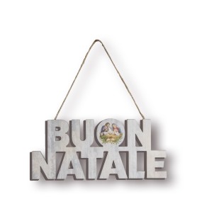 Decorazione per porta in pioppo bianco stampato