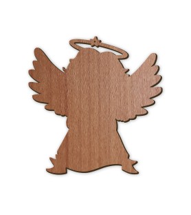 Decorazione natalizia per albero con angioletto che ha le mani giunte