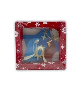 Decorazione natalizia a forma di stella in porcellana