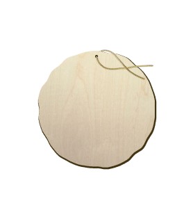 Set di 3 Decorazioni Natalizie stampate direttamente su Legno di Pioppo