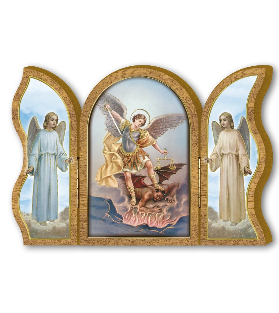 Polittico devozionale in legno di San Michele Polittico devozionale in legno di San Michele
