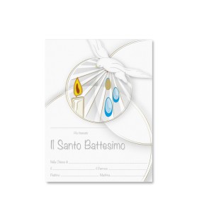 25 Certificati in carta pergamena in ricordo del Battesimo