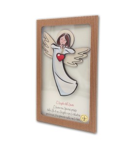 Angelo dell'Amore in legno con scatola regalo