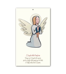 Angelo della Preghiera in legno con scatola regalo