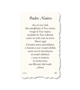 Confezione da 50 pezzi di:Santino del Sacro Cuore di Gesù. Stampato in carta pregiata con oro a caldo e preghiera a retro