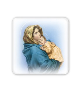 Quadretto in legno Madonna con bambino del Ferruzzi con scatola regalo