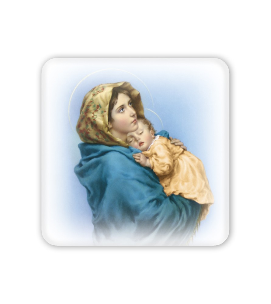 Quadretto in legno Madonna con bambino del Ferruzzi con scatola regalo Quadretto in legno Madonna con bambino del Ferruzzi con scatola regalo