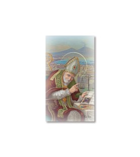 Pacco da 100 pezzi di: Santino Sant'Alfonso Maria de Liguori con preghiera