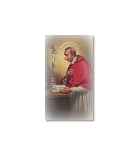 Pacco da 100 pezzi di: Santino San Carlo Borromeo con preghiera