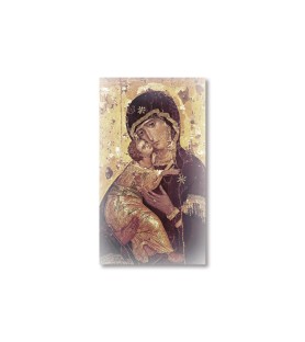 Pacco da 100 pezzi di: Santino Madonna della Tenerezza con preghiera