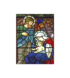 Vetrata adesiva trasparente rimovibile dell'adorazione della Natività