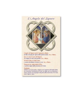 25 Cartoncini in pergamena dell'Angelo del Signore con dettagli in oro