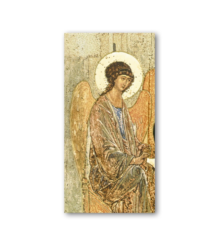 Pacchetto da 100 pezzi di:Segnalibro con oro a caldo dell'Angelo della Trinità Pacchetto da 100 pezzi di:Segnalibro con oro a caldo dell'Angelo della Trinità