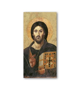 Pacchetto da 100 pezzi di:Segnalibro con oro a caldo dell'icona di Gesù Maestro