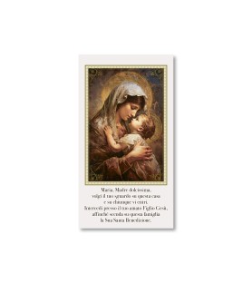 Pacchetto da 100 Cartoncini per Benedizioni Madonna con Bambino