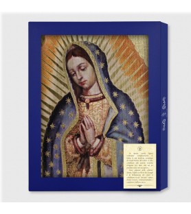 Tavola Lignea della Madonna di Guadalupe in scatola regalo