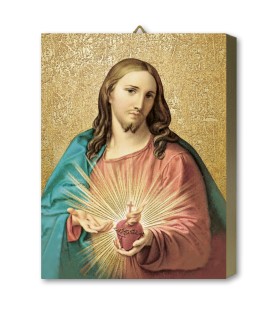 Tavola Lignea del Sacro Cuore di Gesù del Batoni in scatola regalo