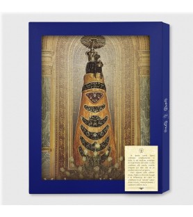 Tavola Lignea dell'icona della Madonna di Loreto in scatola regalo