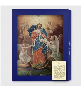 Tavola Lignea della Madonna che scioglie i nodi in scatola regalo
