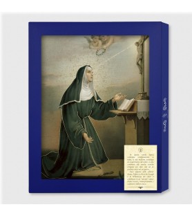 Tavola Lignea di Santa Rita da Cascia in scatola regalo