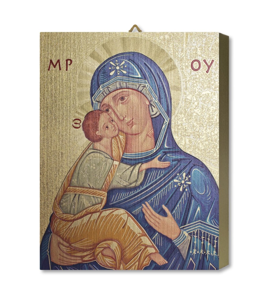 Tavola Lignea dell'icona della Madonna della Tenerezza in scatola regalo Tavola Lignea dell'icona della Madonna della Tenerezza in scatola regalo