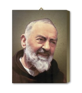 Tavola Lignea di San Pio da Pietrelcina in scatola regalo