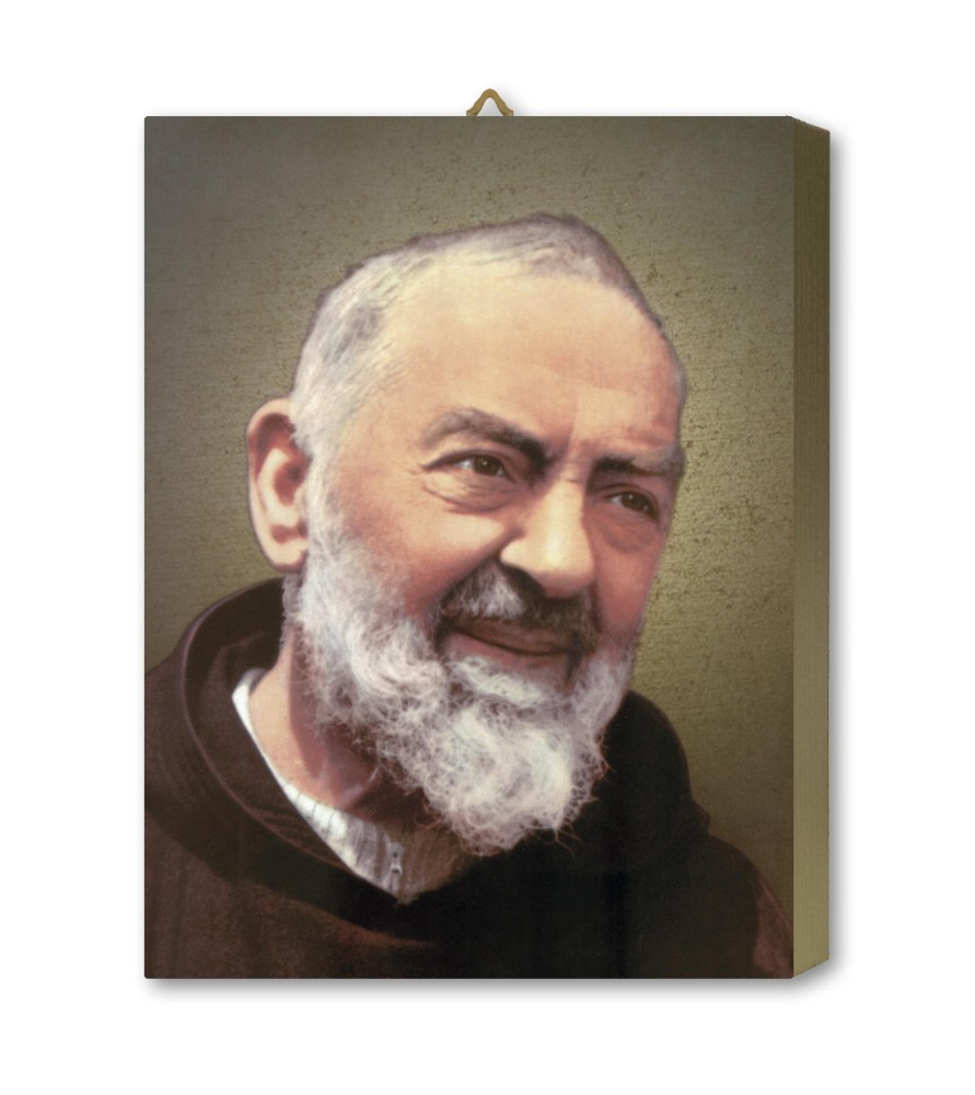 Tavola Lignea di San Pio da Pietrelcina in scatola regalo