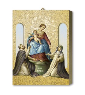 Tavola Lignea della Madonna di Pompei in scatola regalo
