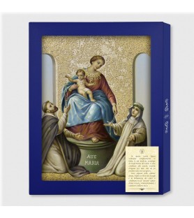 Tavola Lignea della Madonna di Pompei in scatola regalo