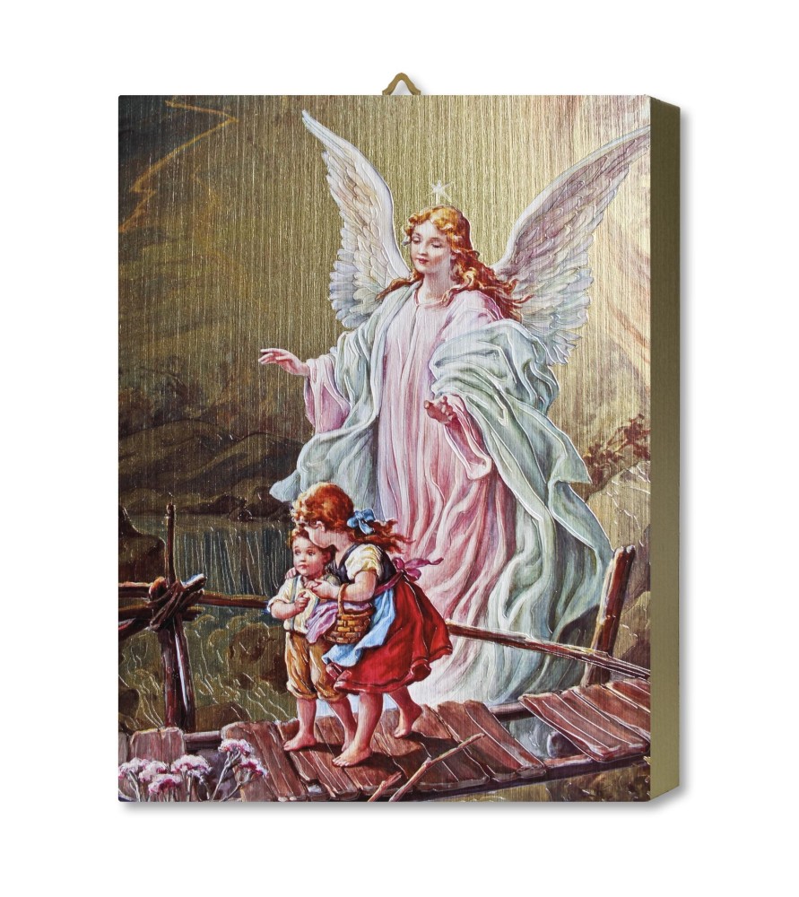 Tavola Lignea dell'Angelo Custode in scatola regalo Tavola Lignea dell'Angelo Custode in scatola regalo