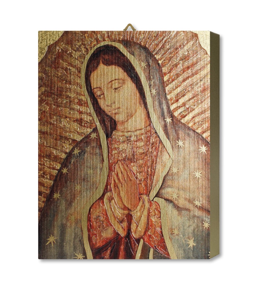 Tavola Lignea della Madonna di Guadalupe in scatola regalo