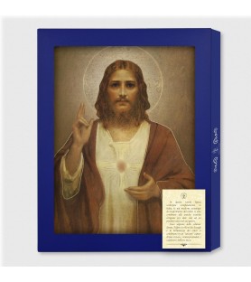 Tavola Lignea del Sacro Cuore di Gesù di Chambers in scatola regalo