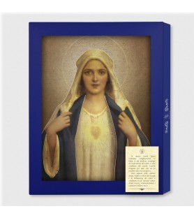Tavola Lignea del Cuore Immacolato di Maria di Chambers in scatola regalo