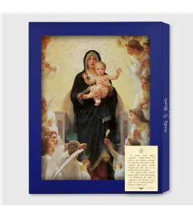 Tavola Lignea di Maria Regina degli Angeli di Bourgerau in scatola regalo