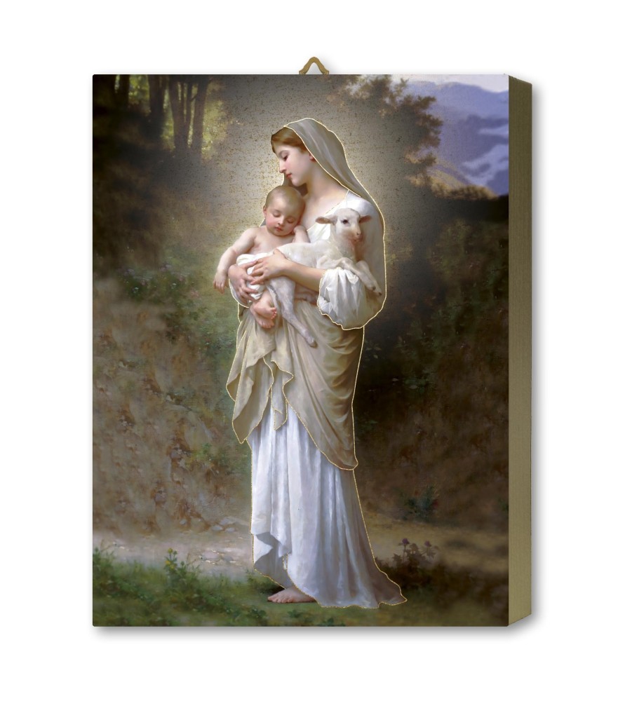 Tavola Lignea della Madonna della Divina Innocenza in scatola regalo Tavola Lignea della Madonna della Divina Innocenza in scatola regalo