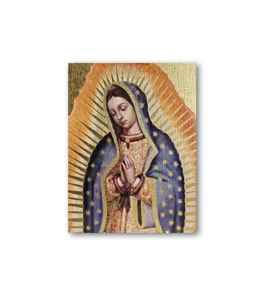 Quadretto in MDF della Madonna di Guadalupe Quadretto in MDF della Madonna di Guadalupe