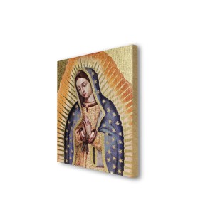 Quadretto in MDF della Madonna di Guadalupe