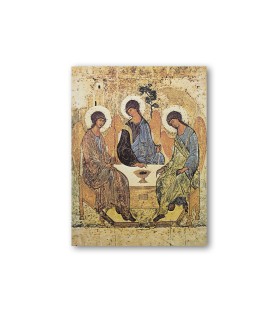 Quadretto in MDF della Trinità