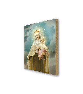 Quadretto in MDF della Madonna del Carmelo