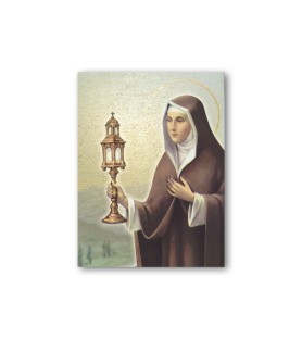 Quadretto in MDF di Santa Chiara